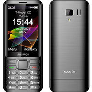 Telefoni Aligator D950, ekran i madh, butona të mëdhenj, i zi