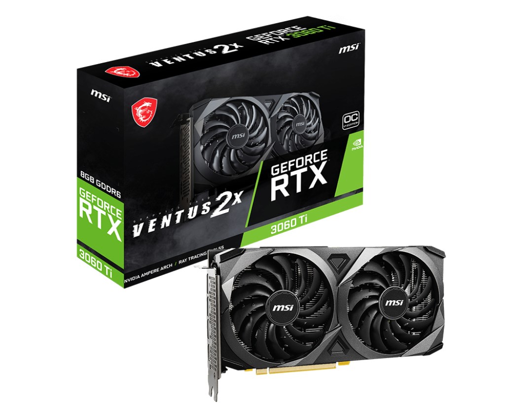 Kartelë grafike MSI GeForce RTX 3060 Ti VENTUS 2X, 8GB GDDR6X