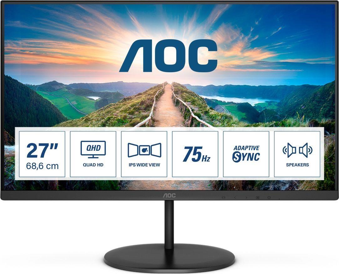 Monitor AOC Q27V4EA, 27", QHD 2560x1440, IPS, i zi