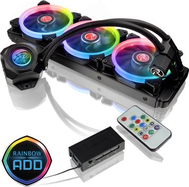 Ftohës me ujë RAIJINTEK Orcus RGB Rainbow, 360mm