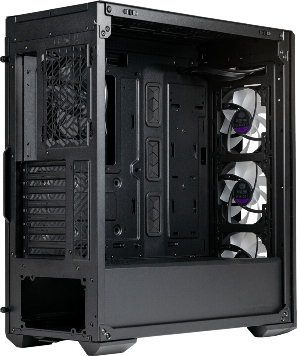 Kasë kompjuteri Cooler Master MasterBox 520 Mesh, anë transparente, e zezë