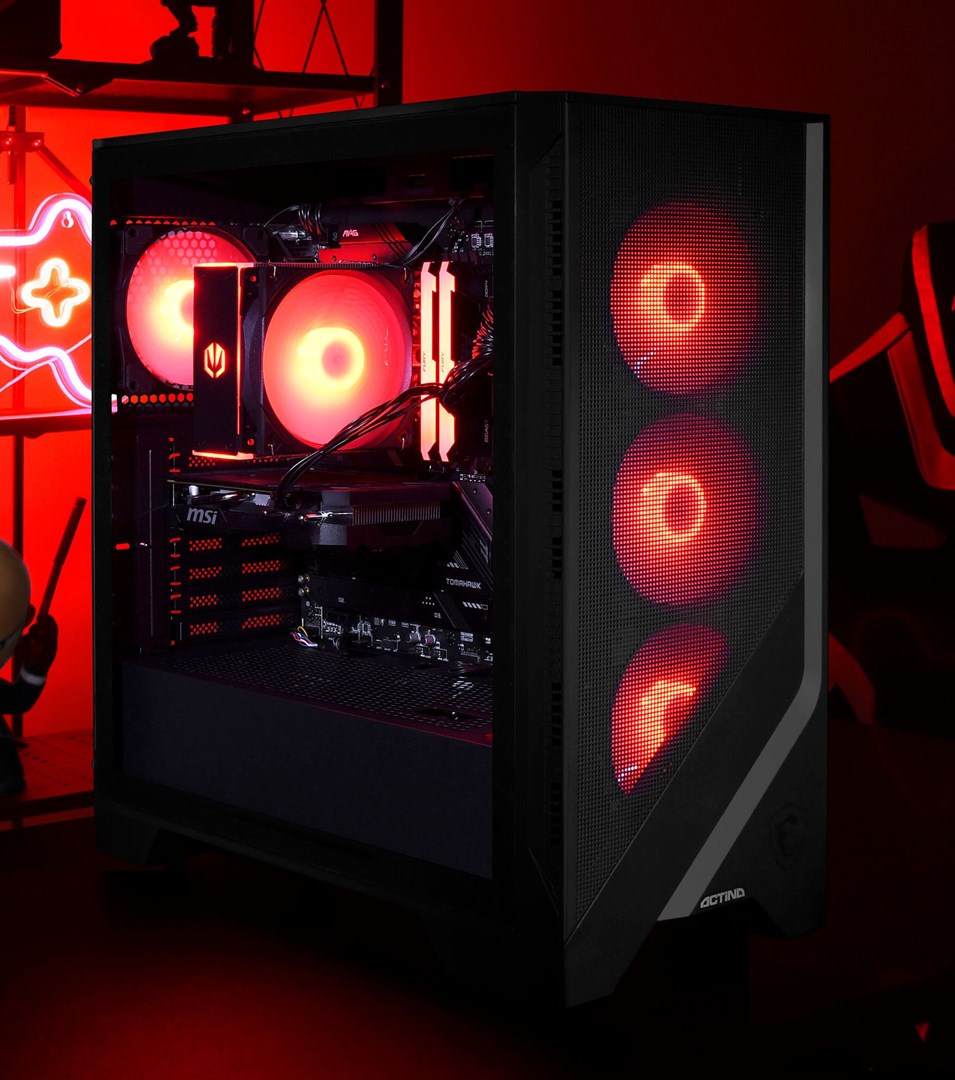 Kompjuter Actina AMD Ryzen 7 5700X3D, RTX 4060 Ti, 1TB SSD, i zi