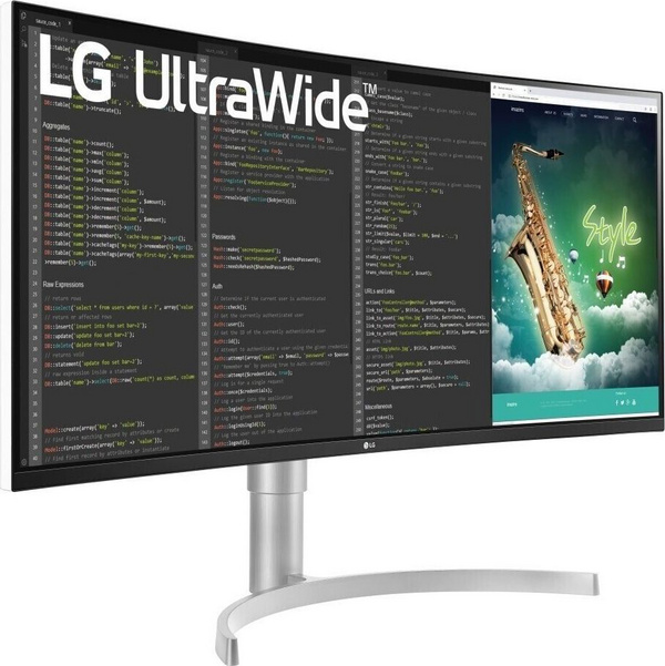 Monitor LG UltraWide 35WN75C-W, 35", i zi/ i bardhë