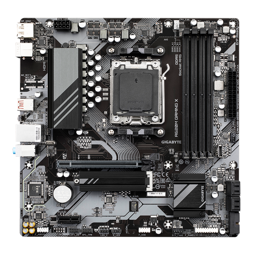 Pllakë amë Gigabyte A620M Gaming X, DDR5, PCIe 4.0, e zezë