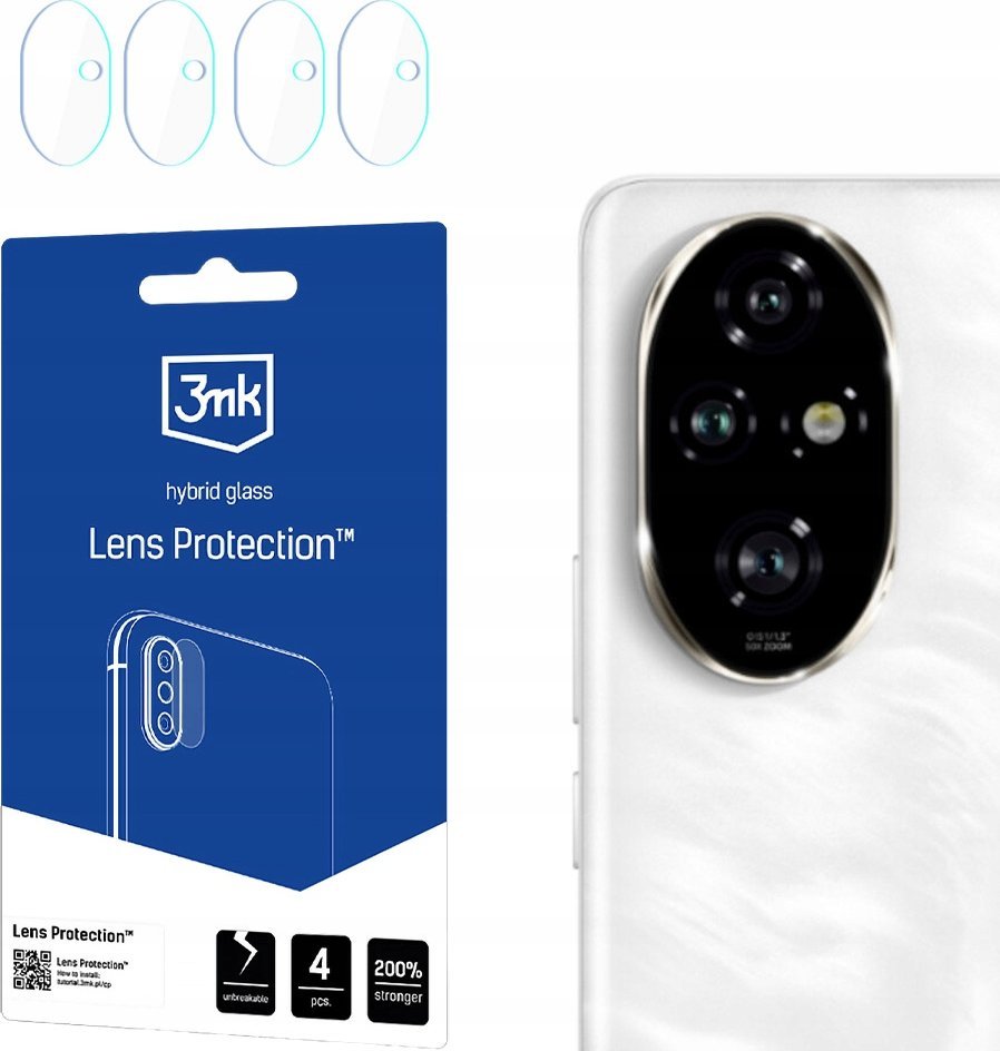 Mbrojtës lente 3mk për Honor 200 Pro, xham hibrid, transparent