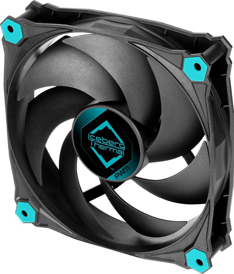 Ventilator PC Iceberg Thermal IceGALE Silent PWM, 120mm, set 3 copë, i zi