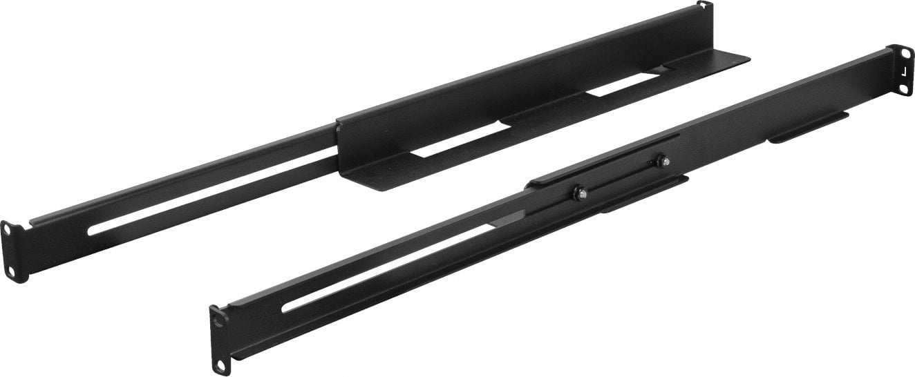Монтажни шини за рек Lanberg AK-1901-B, сет за кабинет 19\", метални, црни