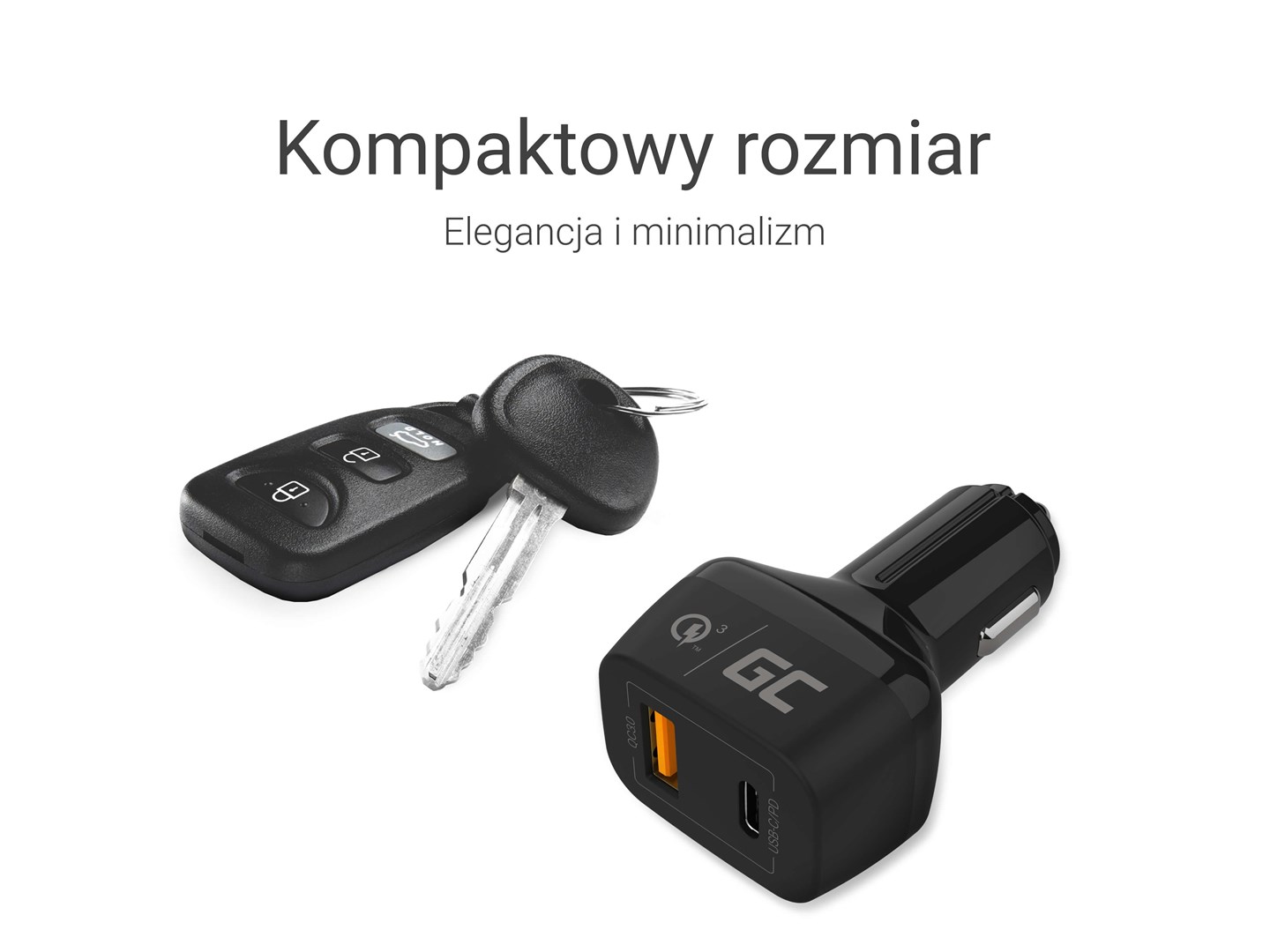 Karikues makine Green Cell CAD33, 42W, 2x USB, i zi