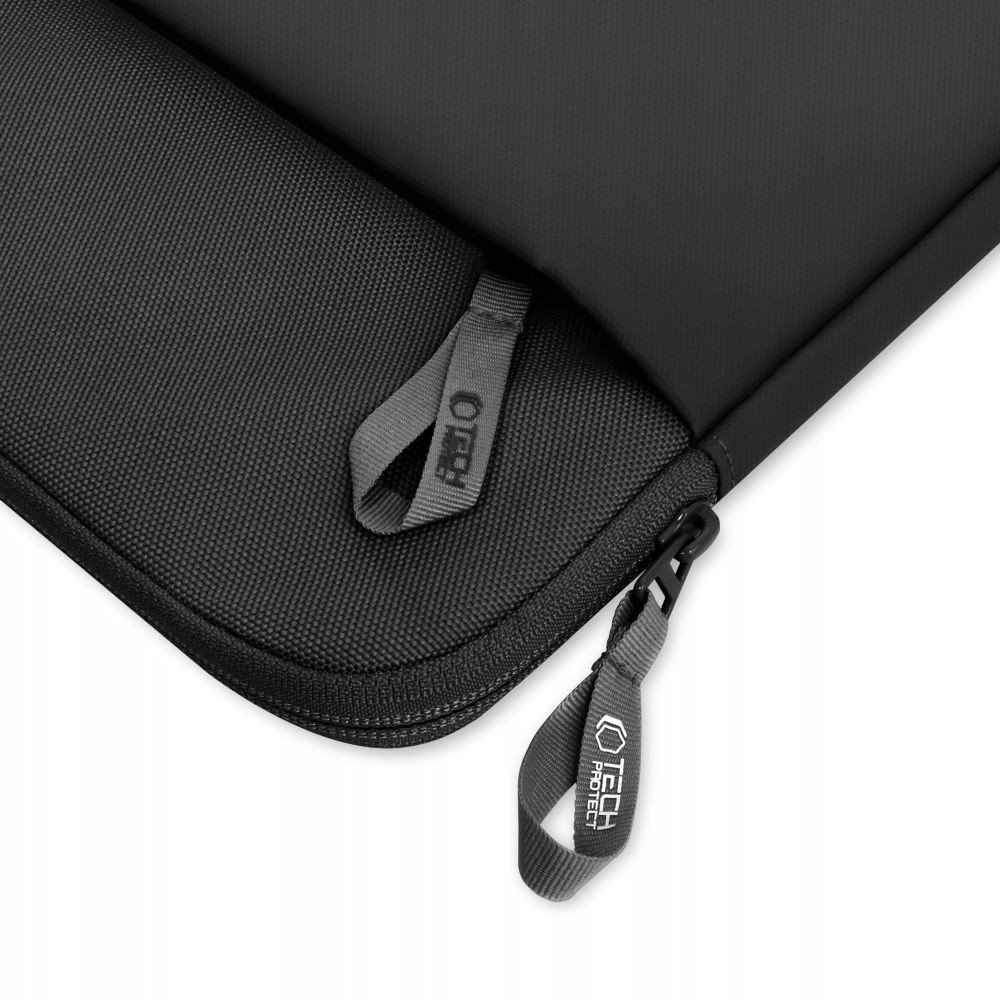 Çantë laptopi Tech-Protect Sleeve, 15-16", xhep frontal, e zezë