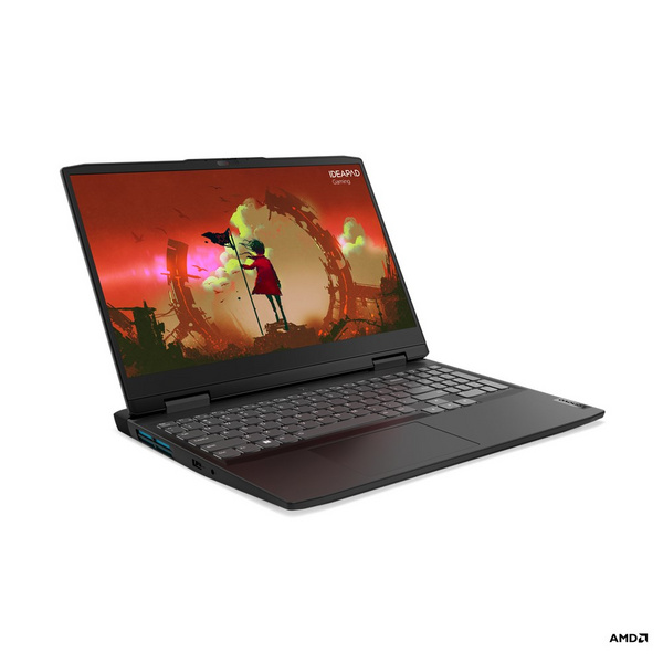 Laptop Lenovo IdeaPad Gaming 3 15ARH7, 15.6", 16GB RAM, 512GB SSD, Ryzen 5 6600H, GeForce RTX 3050, i hirtë