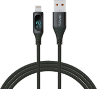 Kabllo USB Savio SAVKABELCL-173, USB A në Lightning, 1 m, e zezë