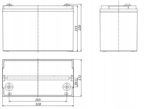 Bateri TCL 100-12, 12V, 100Ah, e zezë