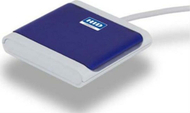 Lexues smart kartelash HID Omnikey 5022CL, 13.56 MHz, USB, blu e errët