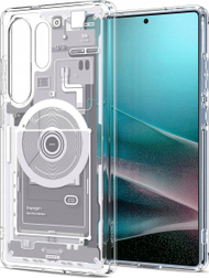 Mbrojtëse telefoni Spigen Ultra Hybrid MagSafe Zero One, për Samsung Galaxy S25 Ultra, transparente, e bardhë