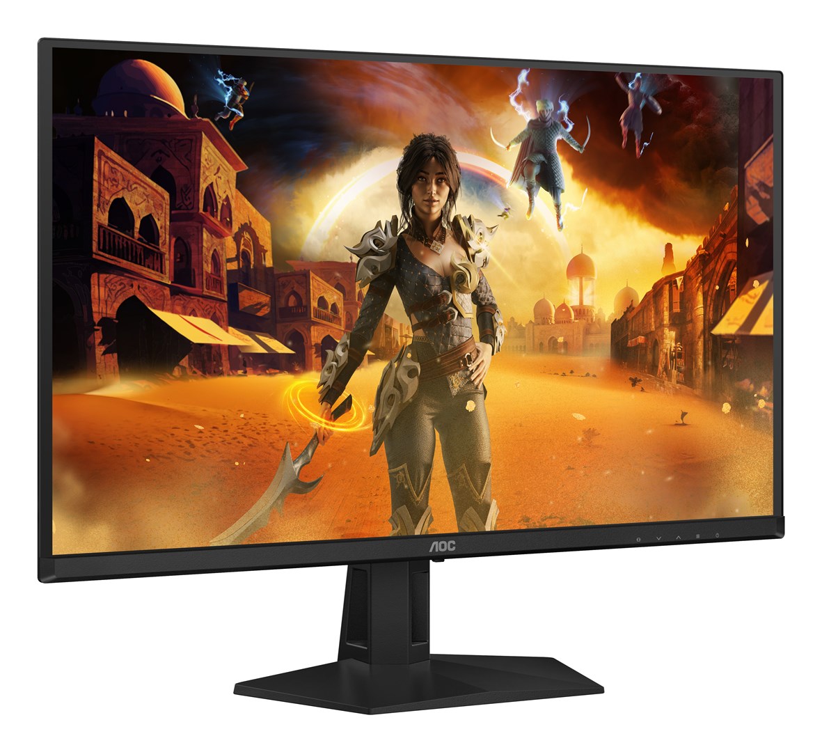 Monitor gaming AOC G4 Q27G41ZDF, 26.5", QHD QD OLED, i zi me të kuqe