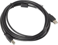 Kabllo Lanberg USB-A në USB-B, 3m, e zezë