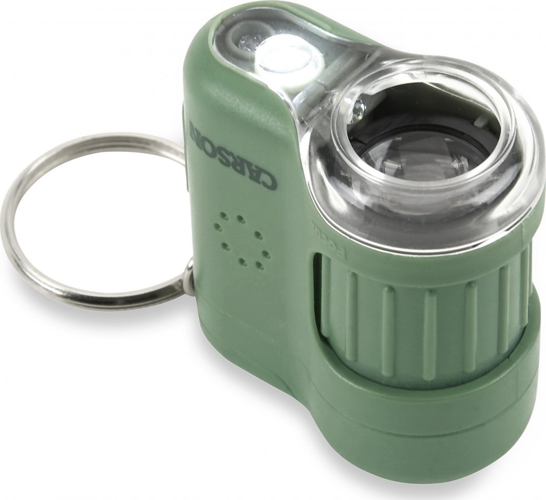 Mikroskop portativ Carson MicroMini, zmadhim 20x, LED, jeshil