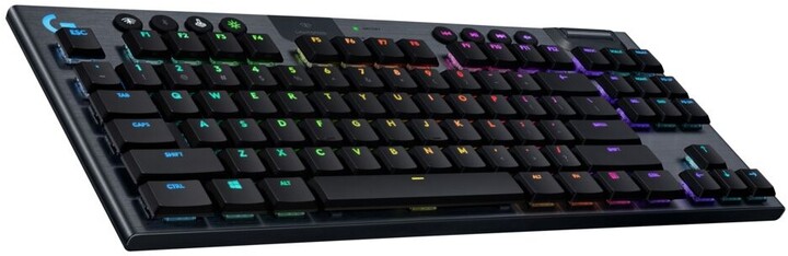 Tastierë Logitech G915 TKL Lightspeed, GL Clicky, US, e zezë