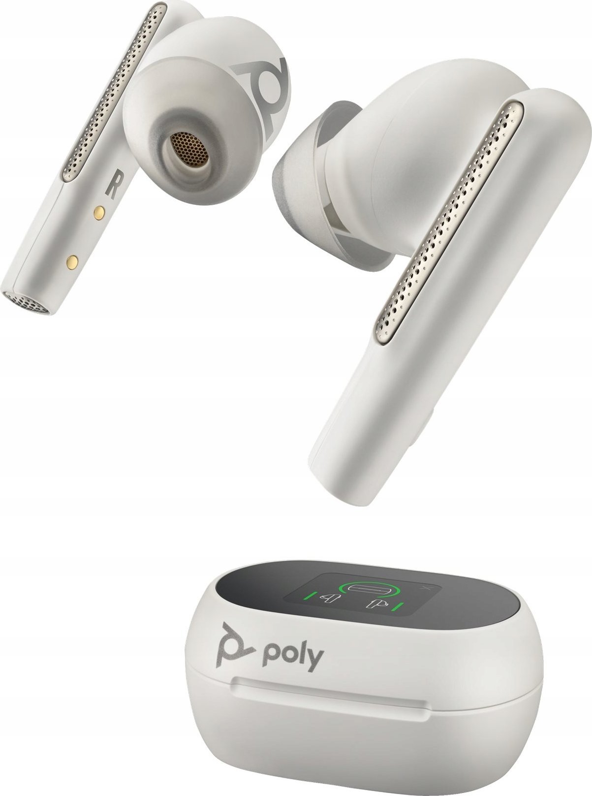 Bluetooth слушалки Poly Voyager Free 60+ UC, со ANC, со BT700 USB A, бели