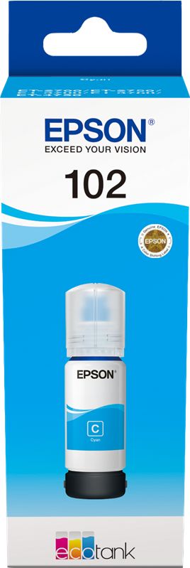 Ngjyrë për printer Epison 102 ECOTANK, cyan