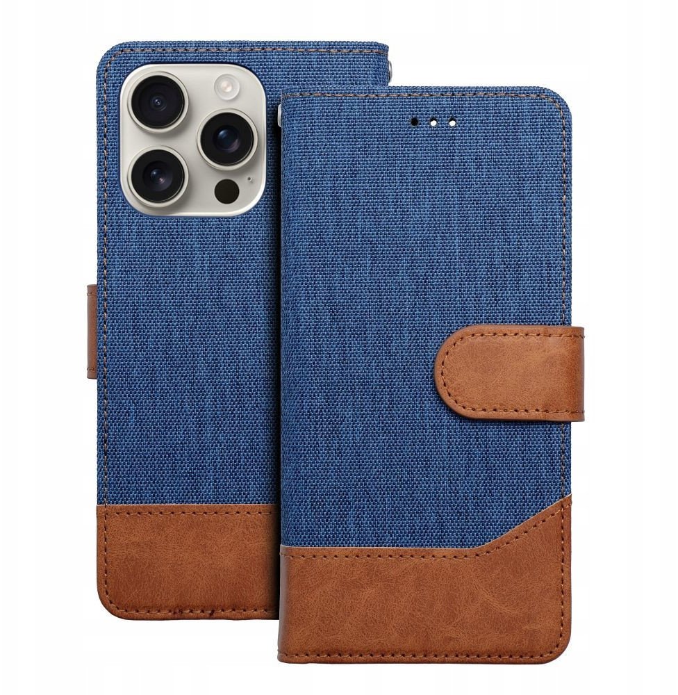 Mbulesë telefoni Jeans Book Case Xiaomi Redmi 14C, libër, blu
