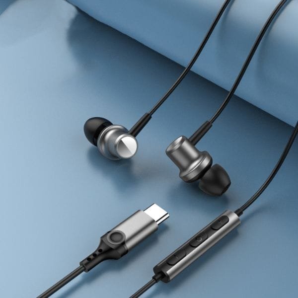 Kufje in-ear Beline SK-193, USB-C, 1.2m, të zeza