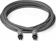 Kabllo audio optike Nedis, TOSLINK në TOSLINK, 1 m, gri