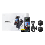 Kamerë aksioni Insta360 X3 Motorcycle Kit, 360°, 5.7K, e zezë
