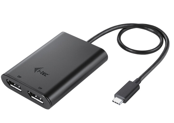 Konvertues i-tec USB-C Dual 4K/60Hz (single 8K/30Hz) DP Video Adapter