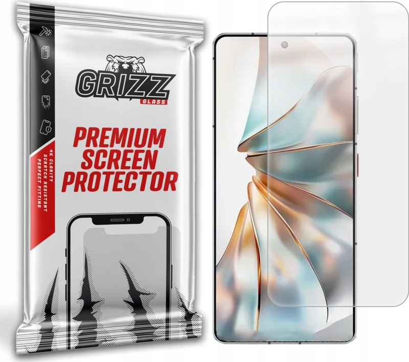 Folje mbrojtëse Grizz PaperScreen për ZTE Nubia Z60S Pro, anti-fingerprint, matte, transparente
