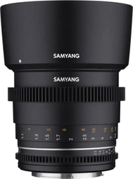 Lente Samyang Sony VDSLR MK2 (F1311206102), 85mm, 1.5, e zezë