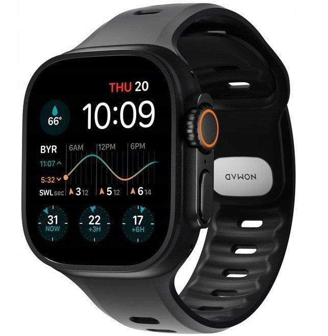 Rrip ore Nomad Tempo Band, 49mm, FKM sportiv, i zi