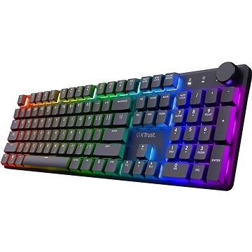 Tastierë gaming Trust GXT 868 Torix, mekanike, me ndriçim RGB, US, e zezë