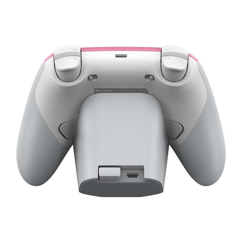 Gamepad wireless GameSir Super Nova, tri-mode, RGB, i bardhë rozë