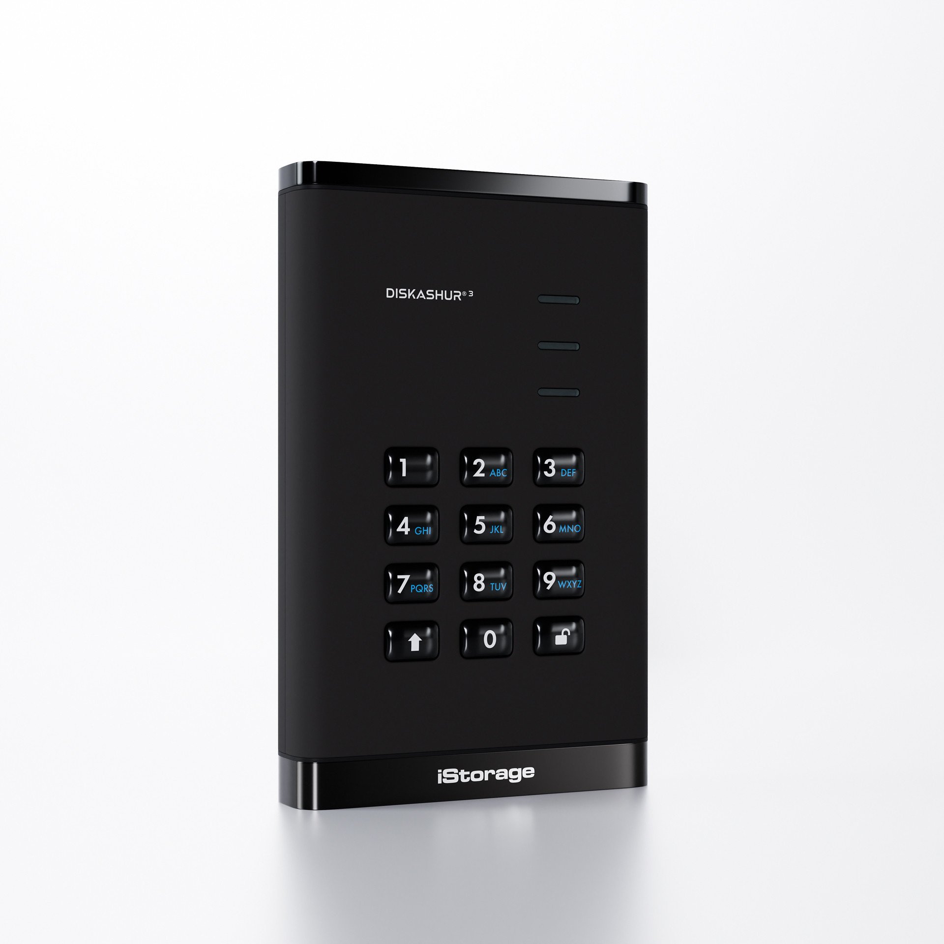 Hard disk i jashtëm iStorage DiskAshur, 2TB, USB, i zi