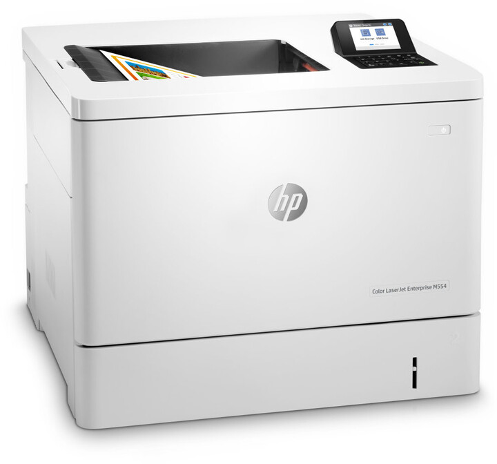 Printer HP Color LaserJet Enterprise M554dn, i bardhë