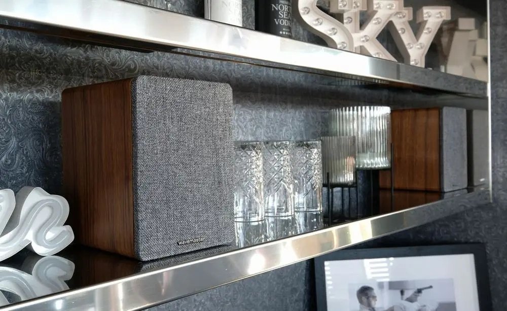 Altoparlantë rafti Wavemaster Base Hi Fi, 2.0, Bluetooth, kafe