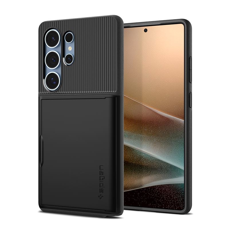 Mbrojtëse Spigen Slim Armor CS për Galaxy S25 Ultra, e zezë
