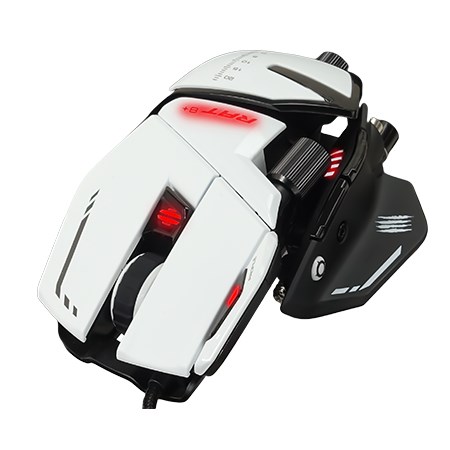 Maus gaming Mad Catz RAT 8+, 16000 DPI, me kabllo, i bardhë