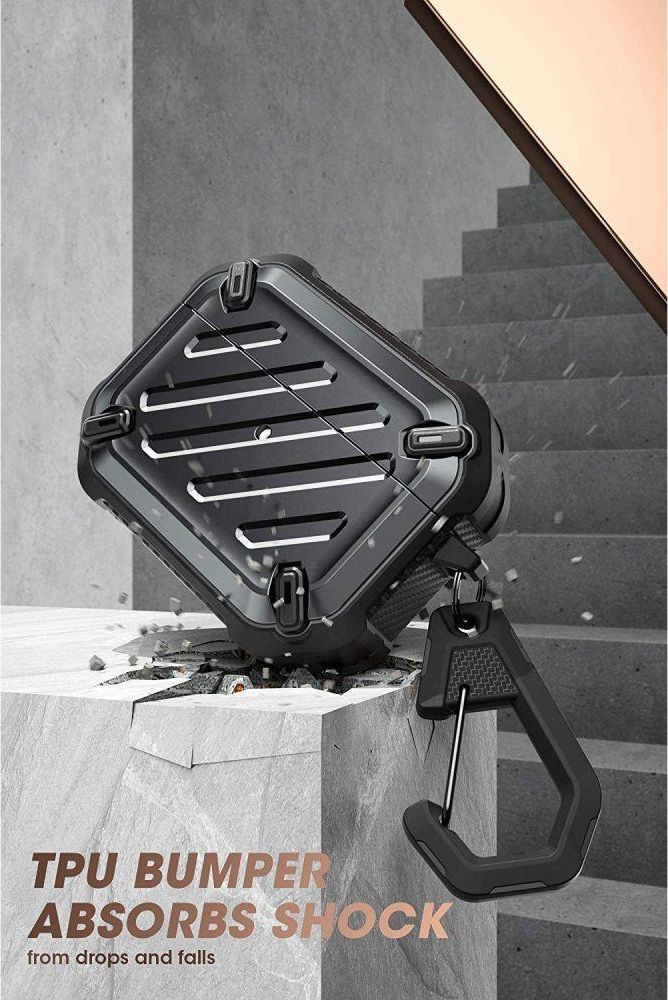Kuti mbrojtëse Supcase Unicorn Beetle Pro për AirPods Pro, e zezë