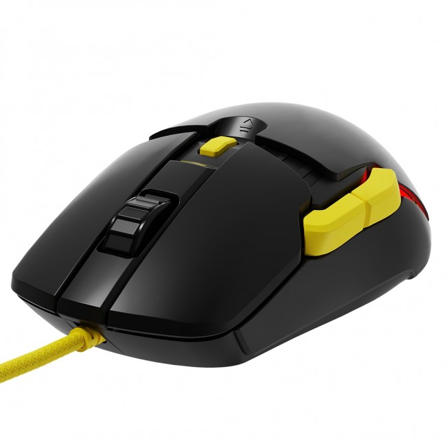 Maus gaming MODECOM Volcano Jager, optik, me kabllo, i zi