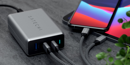 Karikues kompakt Satechi GAN USB-C PD, 100W