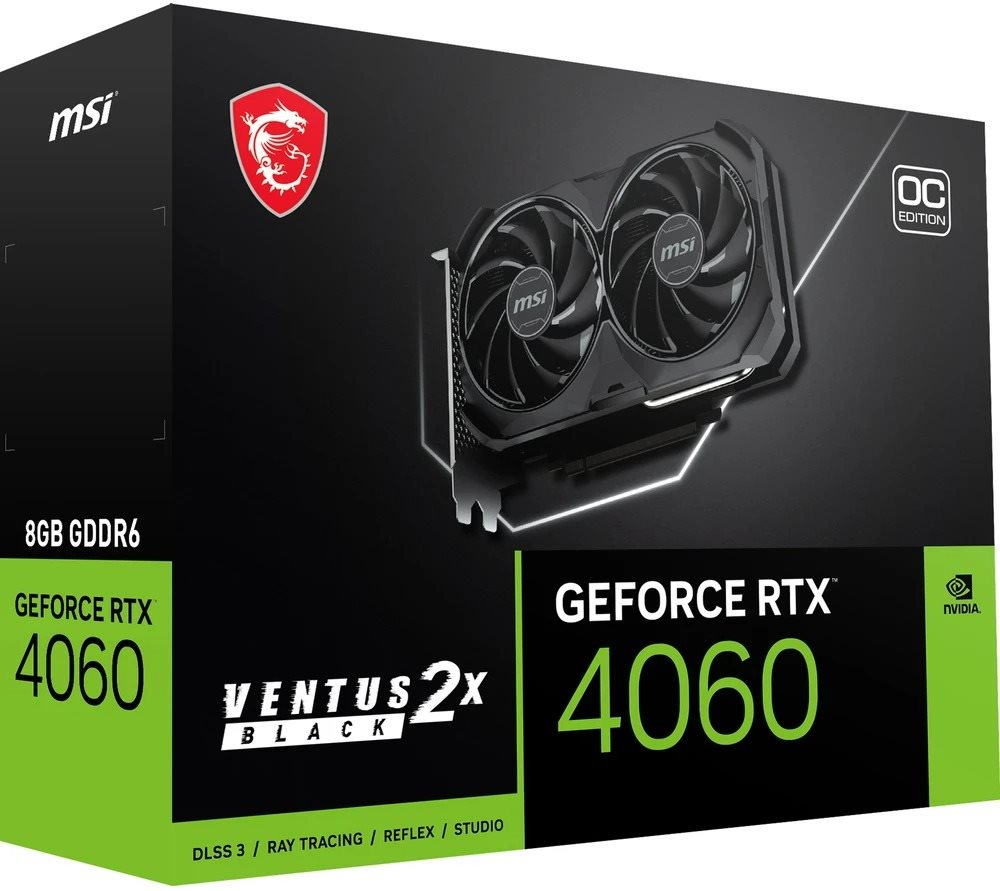 Kartelë grafike MSI GeForce RTX 4060 VENTUS 2X BLACK 8G OC