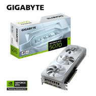 Kartelë grafike GIGABYTE GeForce RTX 5070 EAGLE ICE, 12GB GDDR7, 28Gbps, e bardhë