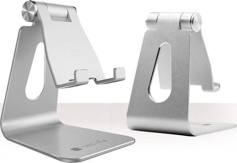 Mbajtëse tavoline Techly I SMART STAND4, për telefon, alumini, e rregullueshme, gri