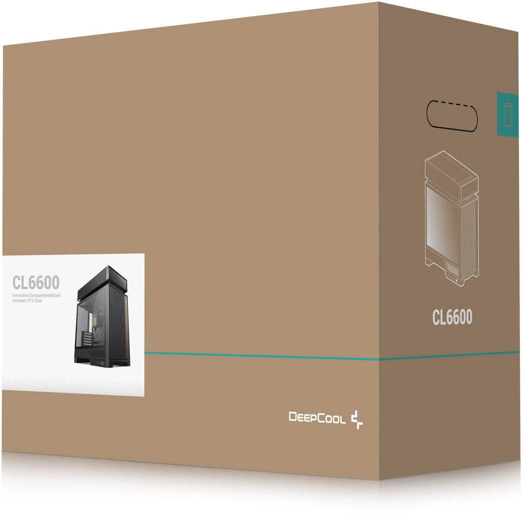 Kasë PC Deepcool CL6600, Mid Tower, AiO 360mm, e zezë