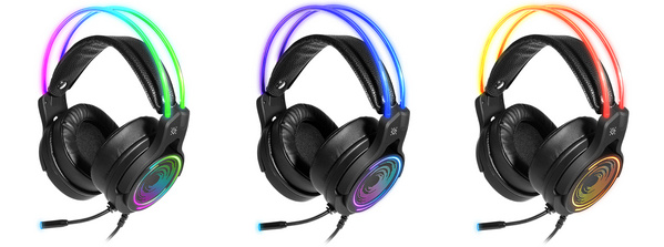 Kufje DEFENDER COSMO PRO 7.1, USB, 2.1m, RGB, të zeza