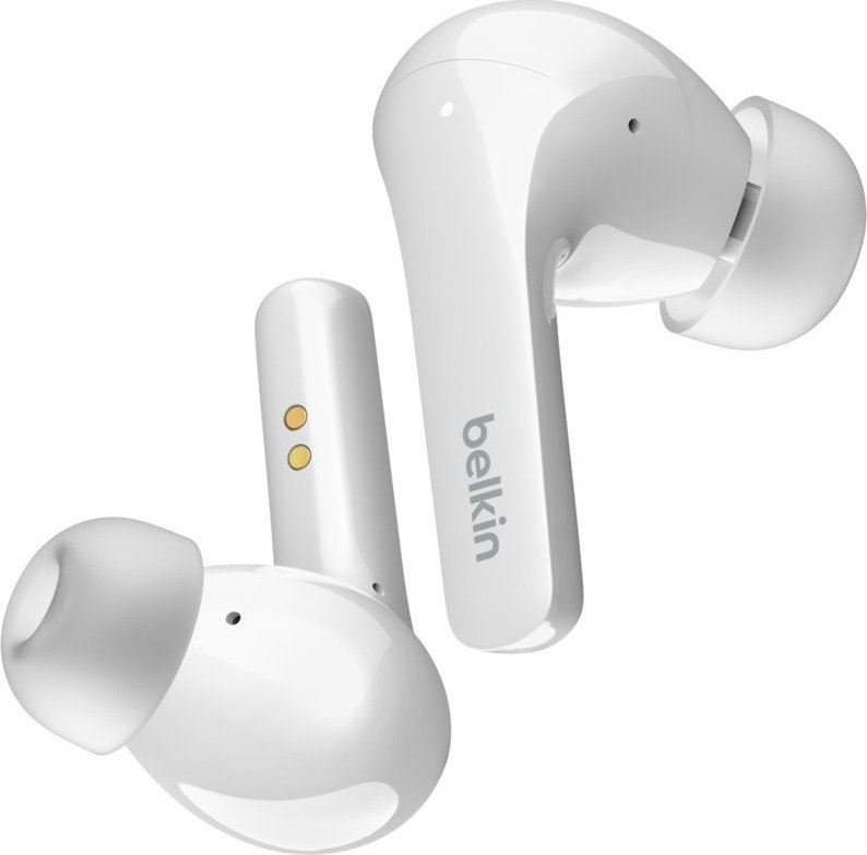 Kufje wireless Belkin SoundForm Flow, TWS, Bluetooth, të bardha