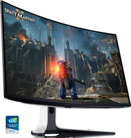 Монитор Дел Аленвер, 31,6\", QD-OLED, 4K UHD, 240 Hz, бел/ црн