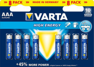 Батерија Varta High Energy, AAA / R03, 8 парчиња